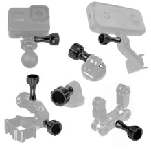 Load image into Gallery viewer, PULUZ CNC Aluminum Thumb Knob Stainless Bolt Nut Screw Set for GoPro, Insta360, DJI and Other Action Cameras, 2 Black Screws (Aluminum), 2 Gold Screws (Aluminum), 2 Blue Screws (Aluminum), 2 Red Screws (Aluminum)