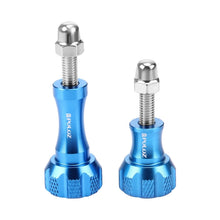 Load image into Gallery viewer, PULUZ CNC Aluminum Thumb Knob Stainless Bolt Nut Screw Set for GoPro, Insta360, DJI and Other Action Cameras, 2 Black Screws (Aluminum), 2 Gold Screws (Aluminum), 2 Blue Screws (Aluminum), 2 Red Screws (Aluminum)