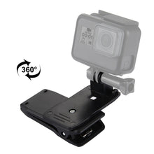 Load image into Gallery viewer, PULUZ 360 Degree Rotating Backpack Hat Rec-mounts Quick Release Clamp Mount for GoPro, Insta360, DJI and Other Action Cameras, Hat Rec-mount