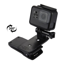 Load image into Gallery viewer, PULUZ 360 Degree Rotating Backpack Hat Rec-mounts Quick Release Clamp Mount for GoPro, Insta360, DJI and Other Action Cameras, Hat Rec-mount