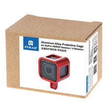 Load image into Gallery viewer, PULUZ Housing Shell CNC Aluminum Alloy Protective Cage with Insurance Frame for GoPro HERO5 Session /HERO4 Session /HERO Session, For HERO5 Session with Frame UK Stock, For HERO4 Session UK Stock, For HERO5 Session with Frame US Stock                  ...