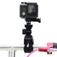 Load image into Gallery viewer, PULUZ Motorcycle Bicycle Handlebar Holder with Tripod Mount &amp; Screw for GoPro, Insta360, DJI and Other Action Cameras, Lengthened Mount