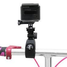 Load image into Gallery viewer, PULUZ Motorcycle Bicycle Handlebar Holder with Tripod Mount &amp; Screw for GoPro, Insta360, DJI and Other Action Cameras, Lengthened Mount