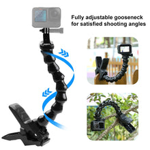 Load image into Gallery viewer, PULUZ Action Sports Cameras Jaws Flex Clamp Mount for GoPro, Insta360, DJI and Other Action Cameras, Jaws Mount, Jaws Mount(AE)