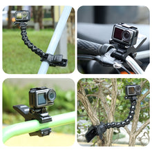 Load image into Gallery viewer, PULUZ Action Sports Cameras Jaws Flex Clamp Mount for GoPro, Insta360, DJI and Other Action Cameras, Jaws Mount, Jaws Mount(AE)