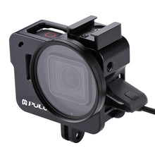 Load image into Gallery viewer, PULUZ Housing Shell CNC Aluminum Alloy Protective Cage with 52mm UV Lens for GoPro HERO(2018) /7 Black /6 /5, For HERO6 /5 No Frame UK Stock, For HERO6 /5 No Frame US Stock, For HERO6 /5 No Frame AE Stock, For HERO6 /5 No Frame, For HERO5/6 No Frame