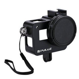 PULUZ Housing Shell CNC Aluminum Alloy Protective Cage with 52mm UV Lens for GoPro HERO(2018) /7 Black /6 /5, For HERO6 /5 No Frame, For HERO5/6 No Frame