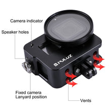 Load image into Gallery viewer, PULUZ Housing Shell CNC Aluminum Alloy Protective Cage with 52mm UV Lens for GoPro HERO(2018) /7 Black /6 /5, For HERO6 /5 No Frame UK Stock, For HERO6 /5 No Frame US Stock, For HERO6 /5 No Frame AE Stock, For HERO6 /5 No Frame, For HERO5/6 No Frame