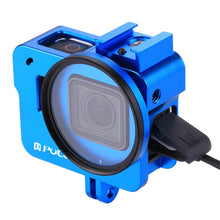 Load image into Gallery viewer, PULUZ Housing Shell CNC Aluminum Alloy Protective Cage with 52mm UV Lens for GoPro HERO(2018) /7 Black /6 /5, For HERO6 /5 No Frame UK Stock, For HERO6 /5 No Frame US Stock, For HERO6 /5 No Frame AE Stock, For HERO6 /5 No Frame, For HERO5/6 No Frame