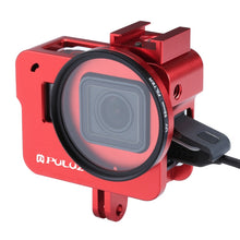 Load image into Gallery viewer, PULUZ Housing Shell CNC Aluminum Alloy Protective Cage with 52mm UV Lens for GoPro HERO(2018) /7 Black /6 /5, For HERO6 /5 No Frame UK Stock, For HERO6 /5 No Frame US Stock, For HERO6 /5 No Frame AE Stock, For HERO6 /5 No Frame, For HERO5/6 No Frame