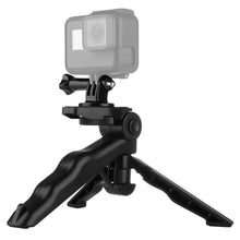 Load image into Gallery viewer, PULUZ Grip Folding Tripod Mount with Adapter &amp; Screws for GoPro, Insta360, DJI and Other Action Cameras, Load Max: 2kg, Load Max: 2kg