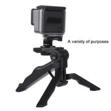 Load image into Gallery viewer, PULUZ Grip Folding Tripod Mount with Adapter &amp; Screws for GoPro, Insta360, DJI and Other Action Cameras, Load Max: 2kg, Load Max: 2kg