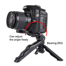 Load image into Gallery viewer, PULUZ Grip Folding Tripod Mount with Adapter &amp; Screws for GoPro, Insta360, DJI and Other Action Cameras, Load Max: 2kg, Load Max: 2kg