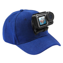 Load image into Gallery viewer, PULUZ Baseball Hat with J-Hook Buckle Mount &amp; Screw for GoPro, DJI OSMO Action and Other Action Cameras, Baseball Hat Black Color, Baseball Hat Red Color, Baseball Hat Dark Blue Color, Baseball Hat Black (US Stock), Baseball Hat Red (US Stock)         ...