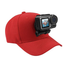 Load image into Gallery viewer, PULUZ Baseball Hat with J-Hook Buckle Mount &amp; Screw for GoPro, DJI OSMO Action and Other Action Cameras, Baseball Hat Black Color, Baseball Hat Red Color, Baseball Hat Dark Blue Color, Baseball Hat Black (US Stock), Baseball Hat Red (US Stock)         ...