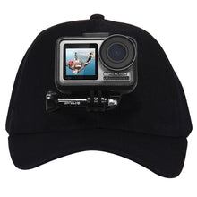 Load image into Gallery viewer, PULUZ Baseball Hat with J-Hook Buckle Mount &amp; Screw for GoPro, DJI OSMO Action and Other Action Cameras, Baseball Hat Black Color, Baseball Hat Red Color, Baseball Hat Dark Blue Color, Baseball Hat Black (US Stock), Baseball Hat Red (US Stock)         ...