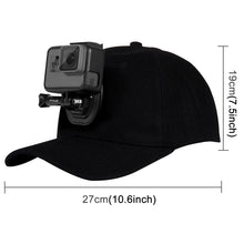 Load image into Gallery viewer, PULUZ Baseball Hat with J-Hook Buckle Mount &amp; Screw for GoPro, DJI OSMO Action and Other Action Cameras, Baseball Hat Black Color, Baseball Hat Red Color, Baseball Hat Dark Blue Color, Baseball Hat Black (US Stock), Baseball Hat Red (US Stock)         ...
