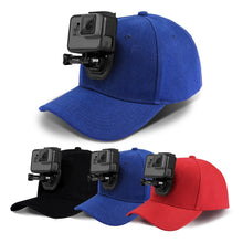 Load image into Gallery viewer, PULUZ Baseball Hat with J-Hook Buckle Mount &amp; Screw for GoPro, DJI OSMO Action and Other Action Cameras, Baseball Hat Black Color, Baseball Hat Red Color, Baseball Hat Dark Blue Color, Baseball Hat Black (US Stock), Baseball Hat Red (US Stock)         ...