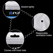 Load image into Gallery viewer, 10 PCS PULUZ 33cm x 23.5cm Hang Hole Clear Front White Pearl Jewelry Zip Lock Packaging Bag(Size: XL), Size: XL