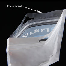 Load image into Gallery viewer, 10 PCS PULUZ 33cm x 23.5cm Hang Hole Clear Front White Pearl Jewelry Zip Lock Packaging Bag(Size: XL), Size: XL
