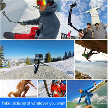 Load image into Gallery viewer, PULUZ 3-Way Grip Foldable Tripod Selfie-stick Extension Monopod for GoPro, Insta360 ONE R, DJI Osmo Action and Other Action Cameras, Length: 20-58cm, Length: 20-58cm, Length: 20-58cm(AE)