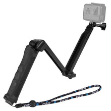 Load image into Gallery viewer, PULUZ 3-Way Grip Foldable Tripod Selfie-stick Extension Monopod for GoPro, Insta360 ONE R, DJI Osmo Action and Other Action Cameras, Length: 20-58cm, Length: 20-58cm, Length: 20-58cm(AE)