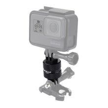 Load image into Gallery viewer, PULUZ 360 Degree Rotation CNC Swivel Pivot Extension Arm Tripod Mount for GoPro, Insta360, DJI and Other Action Cameras, Extension Adapter