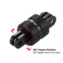Load image into Gallery viewer, PULUZ 360 Degree Rotation CNC Swivel Pivot Extension Arm Tripod Mount for GoPro, Insta360, DJI and Other Action Cameras, Extension Adapter