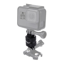 Load image into Gallery viewer, PULUZ 360 Degree Rotation CNC Swivel Pivot Extension Arm Tripod Mount for GoPro, Insta360, DJI and Other Action Cameras, Extension Adapter