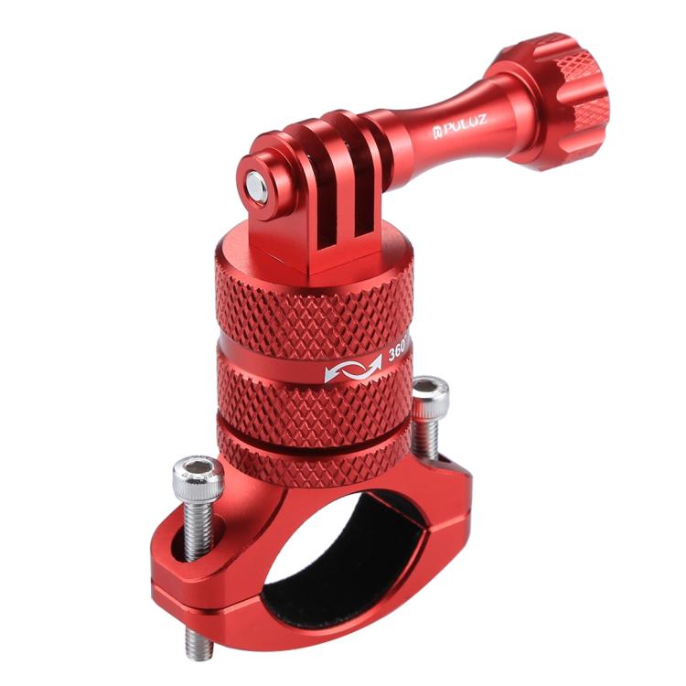 PULUZ 360 Degree Rotation Bike Aluminum Handlebar Adapter Mount with Screw for GoPro, Insta360, DJI and Other Action Cameras, AE Stock (Blue), US Stock (Red), China Stock (Red), US Stock (Blue), China Stock (Blue), US Stock (Black)                     ...