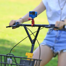 Load image into Gallery viewer, PULUZ 360 Degree Rotation Bike Aluminum Handlebar Adapter Mount with Screw for GoPro, Insta360, DJI and Other Action Cameras, AE Stock (Blue), US Stock (Red), China Stock (Red), US Stock (Blue), China Stock (Blue), US Stock (Black)                     ...