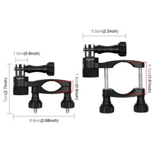 Load image into Gallery viewer, PULUZ 360 Degree Rotation Bike Aluminum Handlebar Adapter Mount with Screw for GoPro, Insta360, DJI and Other Action Cameras, Handlebar Adapter Mount 2