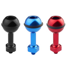Load image into Gallery viewer, PULUZ 1/4 inch Screw Aluminum Ball Adapter Mount for GoPro, Insta360, DJI and Other Action Cameras, Diameter: 2.5cm, 1/4 inch Screw(Black)