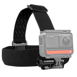 PULUZ Elastic Mount Belt Adjustable Head Strap for GoPro, Insta360 ONE R, DJI Osmo Action and Other Action Cameras, Head Strap