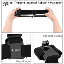 Load image into Gallery viewer, PULUZ Elastic Mount Belt Adjustable Head Strap for GoPro, Insta360 ONE R, DJI Osmo Action and Other Action Cameras, Head Strap