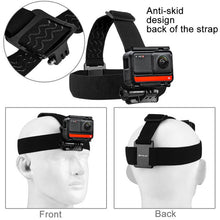 Load image into Gallery viewer, PULUZ Elastic Mount Belt Adjustable Head Strap for GoPro, Insta360 ONE R, DJI Osmo Action and Other Action Cameras, Head Strap
