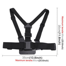 Load image into Gallery viewer, PULUZ Adjustable Body Mount Belt Chest Strap with J Hook Mount &amp; Long Screw for GoPro, Insta360, DJI and Other Action Cameras, Chest Strap