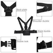 Load image into Gallery viewer, PULUZ Adjustable Body Mount Belt Chest Strap with J Hook Mount &amp; Long Screw for GoPro, Insta360, DJI and Other Action Cameras, Chest Strap