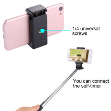 Load image into Gallery viewer, PULUZ Selfie Sticks Tripod Mount Phone Clamp with 1/4 inch Screw Hole for iPhone, Samsung, HTC, Sony, LG and other Smartphones