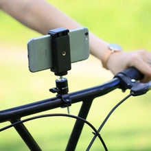 Load image into Gallery viewer, PULUZ Selfie Sticks Tripod Mount Phone Clamp with 1/4 inch Screw Hole for iPhone, Samsung, HTC, Sony, LG and other Smartphones