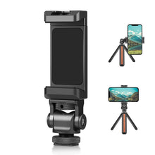 Load image into Gallery viewer, PULUZ Tripod Head Cold Shoes Aluminum Alloy Phone Clamp Holder Bracket