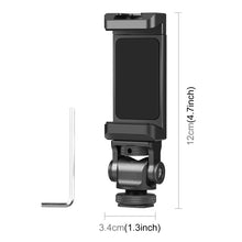 Load image into Gallery viewer, PULUZ Tripod Head Cold Shoes Aluminum Alloy Phone Clamp Holder Bracket