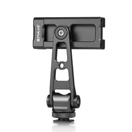 PULUZ Z-axis 360 Rotation Cold Shoes Aluminum Alloy Phone Clamp Holder Bracket