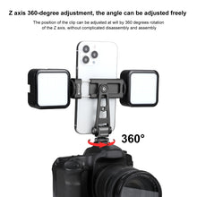 Load image into Gallery viewer, PULUZ Z-axis 360 Rotation Cold Shoes Aluminum Alloy Phone Clamp Holder Bracket