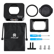 Load image into Gallery viewer, PULUZ for Sony RX0 Aluminum Alloy Protective Cage + 37mm UV Filter Lens + Lens Sunshade with Screws and Screwdrivers, Cage Black, Cage Gold, Cage Blue, Cage Red, Cage Silver, Cage Black(US)