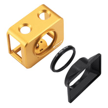 Load image into Gallery viewer, PULUZ for Sony RX0 Aluminum Alloy Protective Cage + 37mm UV Filter Lens + Lens Sunshade with Screws and Screwdrivers, Cage Black, Cage Gold, Cage Blue, Cage Red, Cage Silver, Cage Black(US)