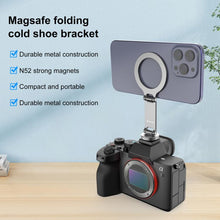 Load image into Gallery viewer, Foldable MagSafe Magnet Cold Shoe On-Camera Phone Mount, Cold Shoe Mount