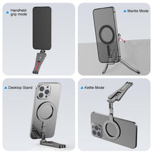Load image into Gallery viewer, Foldable MagSafe Magnet Tripod Desk Phone Mount Handle Bracket, Desk Phone Mount