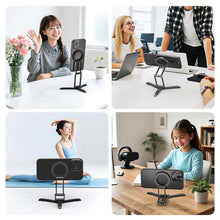Load image into Gallery viewer, MagSafe Desktop Live Streaming Magnetic Foldable Phone Holder Bracket, Live Streaming Bracket