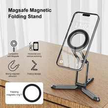 Load image into Gallery viewer, MagSafe Desktop Live Streaming Magnetic Foldable Phone Holder Bracket, Live Streaming Bracket